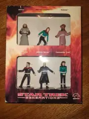 Star Trek Generations Set of 6 Collectible Figurines Set Applause VTG 1994 NIP
