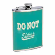 Do Not Disturb Em2 8oz Stainless Steel Flask Drinking Whiskey Liquor