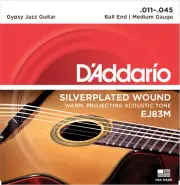 10 Sets D'Addario EJ83M Gypsy Jazz Guitar Django Ball End Medium 11-45 Strings