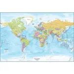 大型世界地圖海報詳細的世界牆地圖世界牆地圖海報層壓世界地圖來自學術界地圖