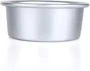 Aluminum Alloy Nonstick Round Cake Pan Baking Mold Bakeware Ideal for Making Beautiful Cakes at Home or Cake Shop Use 4inch Silver