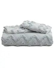 Unikome Clipped Geometric Duvet Cover Set