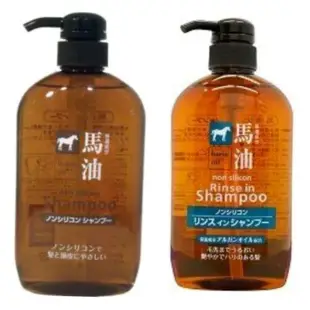 日本KUM熊野油脂無矽靈洗髮精二合一洗潤洗髮精600ml