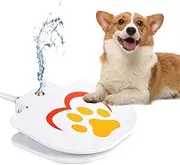 Tolopu Sturdy Dog Water Fountain, Dog Sprinkler for Outdoor Dog Drinking Water, Easy Paw Activated Drinking, Providing Constant Stream,Y Splitter Included