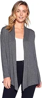 [12 AMI] Basic Long Sleeve Open Front Cardigan (S-XXXL) - Made in USA