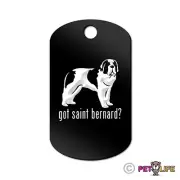 Got Saint Bernard Engraved Keychain GI Tag dog st. st Many Colors