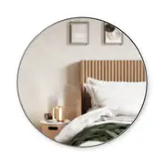 Umbra Hubba Round Indoor Wall Hanging Glass Mirror Home Decor Titanium 86x3cm