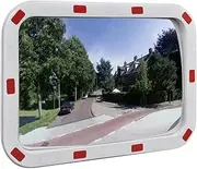 Convex Traffic Mirror Rectangle 40 x 60 cm with Reflectors