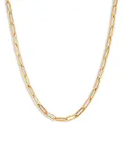 Bloomingdale's Fine Collection Paperclip Link Chain Necklace in 14K Yellow Gold, 20