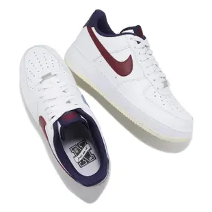 【NIKE 耐吉】Air Force 1 07 男鞋 女鞋 白 藍 紅 AF1 休閒鞋 鴛鴦 內外不同色 草寫(FV8105-161)