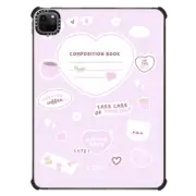 iPad Pro 11-inch (3rd/4th gen) iPad Impact Case mochi composition book (pink) by sleepydaze