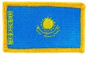 KAZAKHSTAN KAZAKHSTANI FLAG PATCHES COUNTRY PATCH BADGE IRON ON NEW EMBROIDERED