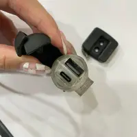 在飛比找蝦皮購物優惠-機車專用 充電座 充電孔 Usb Type-C 雙孔車充座