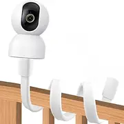 Universal Baby Monitor Holder for All Standard Models Compatible with 1/4 Inch Thread Flexible Foldable Adjustable 52 cm Ideal for Baby Monitor Cameras in Children's Room (White)