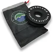Overland Vehicle Systems Recovery Ring 6.25" 45,000 lb. Black with Storage Bag Universal