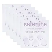 6PK Wishstone Gemstone Selenite Collection Calming/Peace Wellness Stone White