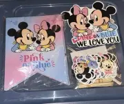 Gender Reveal Party Baby Mickey And Minnie Mouse Banner Cake / Cupcake Toppers