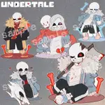 UNDERTALE 傳説之下 周邊 立牌 吊飾 公仔  動漫卡通UNDERTALE周邊掛件傳説之下SANS鑰匙扣PA 2