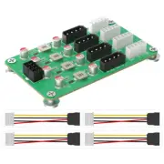 ATX 6/8pin 12v to 8 Ways 5V/12v Power Adapter for ATX PSU and 2.5’/3.5’SATA HDD