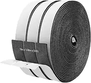 Storystore Foam Insulation Tape Self Adhesive, 1In x 1/8In x 51Ft Weather Stripping for Doors and Windows, Sound Proof Soundproofing Door Seal, Weatherstrip, Air Conditioning Seal Strip