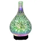 3D Firework Glass USB Air Humidifier with 7 Color Led Night Light Aroma Oil Diff