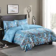 The Wood Blue Quilt/Doona Cover Set