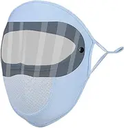 Veasbuu Face Cover Dust Protection, Face Shield Sun Protections, 10.63x8.66x2.36 Inches Windproof Fashion Accessory, Breathable Lightweight for Cycling, Outdoor Activities, Sports Blue, Blue