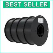 High-Quality 1.75mm PLA Filament 4 Pack - 4kg Tangle-Free 3D Printing Solution