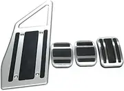 CHPGKGVNVT Car Rest Brake Accelerator Fuel Gas Pedal Cover Pad for Peugeot 3008 5008 GT DS DS 7 Crossback LHD Pedal Pad Mats Cover Pedals(MT 4PCS)