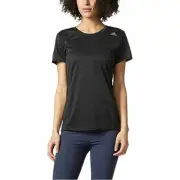 New Adidas Climalite Ladies’ Short Sleeve Nova Active Tee (Medium, Black)