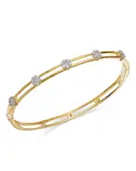 Bloomingdale's Fine Collection Diamond Bezel Bangle Bracelet in 14K Yellow Gold, 0.95 tcw