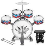 CHADRIGIVS Toddlers Drum Set Kids Jazz Drum Kit Band Rock Drum for 3-5 Years ...
