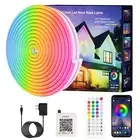 Neon Rope Lights, JIAMEI 20FT RGB LED Strip Lights, App Control, IR Remote, M...