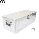 20" x12" x9.5" Aluminum Diamond Plate Tool Box For Pickup Truck RV Trailer