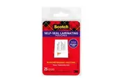 Scotch Self Sealing Laminating Pouches Size Pack Of 25 Box Of 12