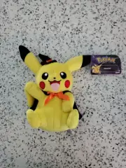 Pokemon Pikachu Halloween Witch 8" Plush New Tags TOMY