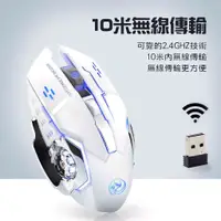 在飛比找蝦皮購物優惠-宏晉 HJG-02S 可充電的靜音無線電競滑鼠 RGB呼吸炫