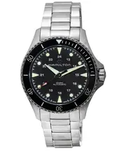 Hamilton Khaki Navy Scuba Swiss Made Black Dial Diver H82515130 300M Mens Watch