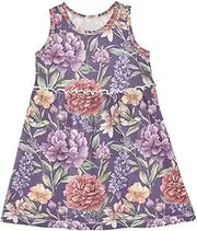 [Caihoyu] Toddler Girls Dresses Baby Girls Swing Casual Play Dresses Party Gift Clothes Outfit, Multicolor04, 4 Years