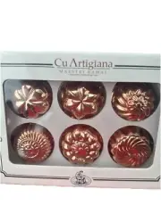 CU ARTIGIANA MAESTRI RAMAI MASTERS COPPERSMITHS MINI MOULES - SET OF 6 - ITALY