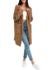 [Belle & Bloom] Days Go By Sustainable Blazer Cardigan Brown