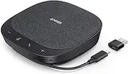 Anker PowerConf S330 USB Speaker, Conference Speaker for Home Office, Smart Voice Filter, Plug & Play, 4 Microphones for 360° Room Cover, Clear Sound Profile