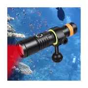 ORCATORCH D530V Red LED Dive Light 160 Lumen Scuba Diving Video Light 120 Deg...
