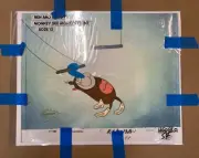 Ren and Stimpy Animation Art Sericel Cel With Original Underlay 2nd Season