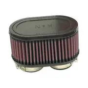 K&N Universal Rubber Clamp-On Air Filter - KNR-0990