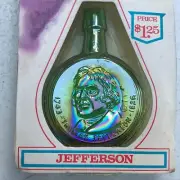 WHEATON INDUSTRIES Miniature PRESIDENTIAL Glass Decanters THOMAS JEFFERSON