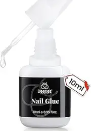 beetles Gel Polish Nail Glue No Uv Light Needed Nail Bond Brush in Nail Glue for Press On Nails 10ml Nail Tips ＆ Fake Nails Super Strong Nail Glue for Nail Tips Long Lasting Acrylic Nails Gel Glue