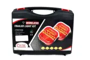 2 x Wireless Rear Tail Lights LED Magnetic Base Truck Trailer Chassis Case