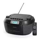 Audiobox Portable CD & Cassette Player, Bluetooth 5.3 Boombox, AM/FM Radio, USB