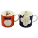 【小禮堂】Moomin 陶瓷對杯組 350ml - 紅藍款(平輸品)